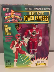 Bandai Mighty Morphin Power Rangers 1994 Karate Acción Red Ranger Jason 8 pulgadas - Imagen 1 de 6