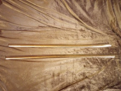 1948 49 50 Chevy Fleetline Styleline 4 door Front And Rear Trim Below Windows  - Image 1 of 4