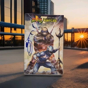 Mighty Morphin Power Rangers TMNT #3 - SIGNED BY SAJAD SHAH With COA! - Picture 1 of 16