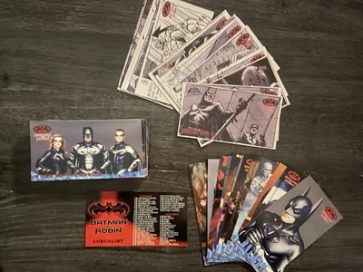 Batman & Robin Widevision Complete 70 Trading Card Set SkyBox 1997 & P1-12 S1-24 - Image 1 of 4