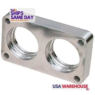 Trans-Dapt 2518, One Natural Aluminum Fits 88-95 Ford P/U 5.0 / 5.8 Fuel Injecti - Image 1 of 4