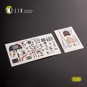 Spitfire Mk.VB. Decalcomanie 3D interne (per modelli di bordo) scala 1:35 KeliK K35035 - Foto 1 di 16
