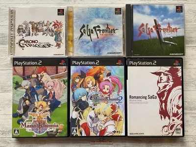 SONY PS 1  2 Chrono Trigger & SaGa Frontier & Mana Khemia 1 2 & Romancing Saga - Image 1 of 4