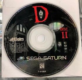 D (Sega Saturn, 1996) Disc Only 1 And 2
