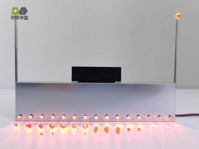 Parachoques delantero de metal con luz LED 1/14 para camión tractor Tamiye RC 56344 56301 Foto 1 de 4