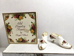 Royal Albert Old Country Roses Miniature Shoes in box-never used - Picture 1 of 2