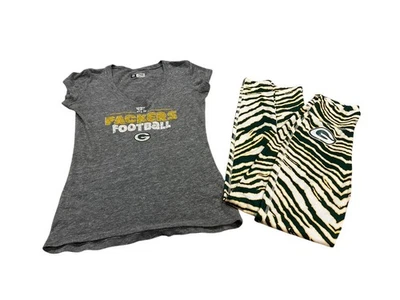 Leggings y camiseta para mujer Green Bay Packers NFL Majestic Zubaz Foto 1 de 4