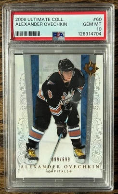 Ultimate Collection 2006-07 - Alex Ovechkin #60 99/699 PSA 10🏒🐐 Foto 1 de 2
