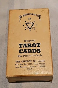 Vintage La Confraternita della Luce Egiziano 78 Tarocchi La Chiesa della Luce.. - Foto 1 di 5