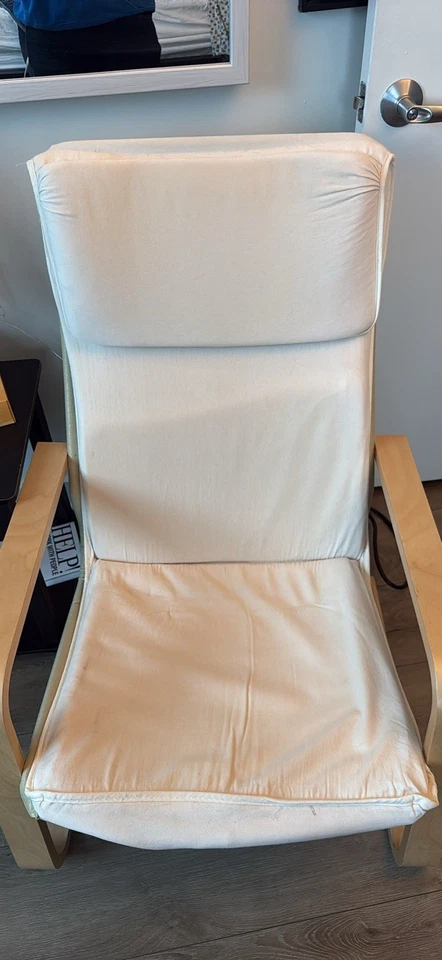 Sillón Silla Ikea con Cojín, Funda y Marco Foto 1 de 2