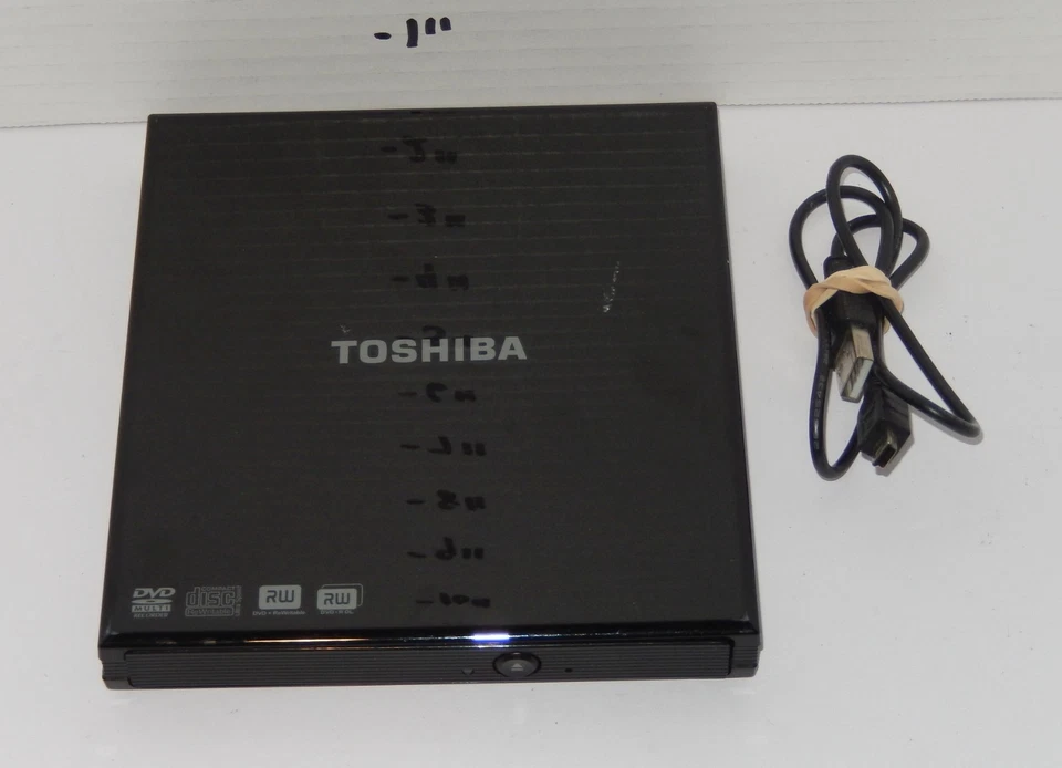 Toshiba PA3761U-1DV2 Externa Delgada DVD-Rom Unidad USB CD-R DVD-R DVD+R Grabadora Foto 1 de 4