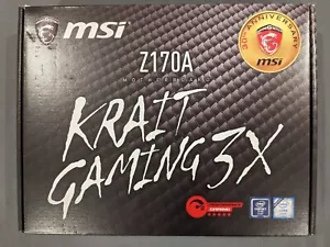 Placa madre MSI Z170A Krait Gaming 3X LGA 1151 Intel Z170 ATX - tal cual, para repuestos - Imagen 1 de 13