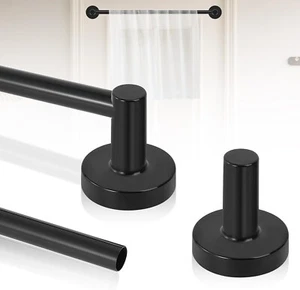2Pack Black Magnetic Curtain Rod,Magnetic Curtain Rod for Door,Adjustable Magnet - Picture 1 of 9