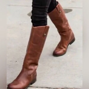 Frye Melissa Button 2 Wide Calf Leather Boot Women's 7.5B Equestrian Riding Boot - Picture 1 of 12