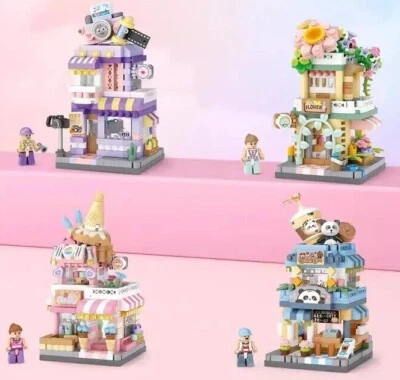 LOZ Building Blocks City View Scene Coffee Shop Retail Store Architectures Toy - Image 1 of 4