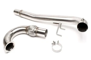 2-teilige Downpipe Acero Inox. para Audi A3 8V Seat 5F Skoda 5E 3T VW Gol VII B8 - Imagen 1 de 2