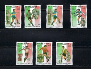 FUTBOLL - CAMPEONATOS DE FÚTBOL COPA MUNDIAL MÉXICO {7} SC1507-13 NICARAGUA 1986 - Imagen 1 de 1