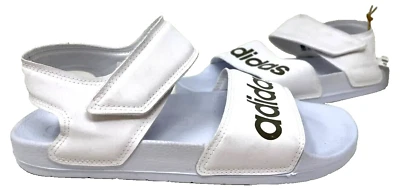 Adidas Women's Adilette Strappy Comfort Sandals White/Black Size:10 109O - Image 1 of 4