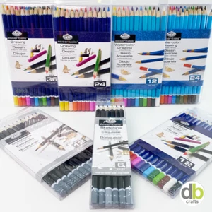 Royal Langnickel Essential Artists Water Colouring Sketching Drawing Pencil Sets - Picture 1 of 8