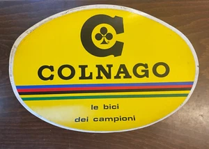 Vintage NOS SEHR SELTEN COLNAGO SHOP DISPLAY Aufkleber extra groß 35 x 24 cm A - Bild 1 von 1