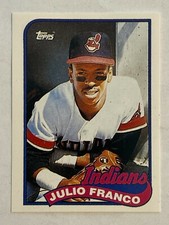 1989 Topps Double-Header All Stars Julio Franco Cleveland Indians