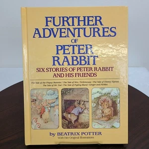 1989 Further Adventures Of Peter Rabbit Six Stories By Beatrix Potter Hardcover - Foto 1 di 12