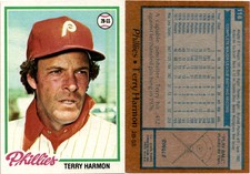 Terry Harmon 1978 Topps Baseball 118  Philadelphia Phillies