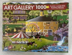 Sure Lox Art Gallery 1000 Piece Puzzle Sure Lox Barbeque at the Round Barn 14+ - Picture 1 of 5