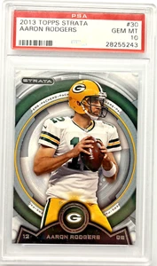 2013 Topps Strata #30 Aaron Rodgers PSA 10 - Picture 1 of 2