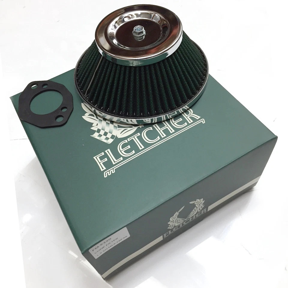 FLETCHER CLASSIC ROVER AUSTIN MINI HS4 H4 HIF38 1.5" CONE AIR FILTER Y3499 - Image 1 of 1