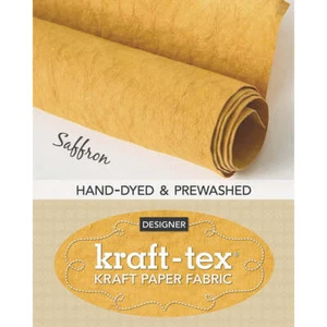 Kraft-Tex Roll, Designer Saffron, 18.5 Inches x 28.5 Inches Hand-Dyed Prewashed - Picture 1 of 1