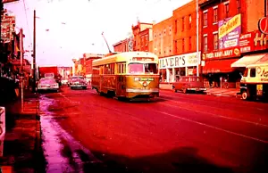DUPLICATE SLIDE PTC PCC #2651 on ROUTE 10 PHILADELPHIA, PA FEBRUAR 1960 - Bild 1 von 1