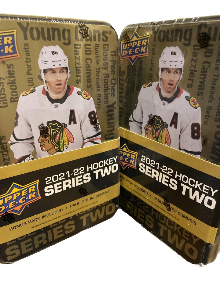 Upper Deck 2021-2022 NHL Hockey Series 2 Tin - Pack of 72 Cards