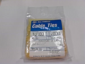 (1.000) 5-7/8" CORBATAS DE CABLE NAILON NATURAL, HECHAS EN EE. UU. - CORBATAS CON CREMALLERA # RT-360 - Imagen 1 de 6