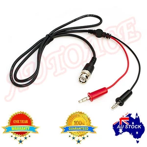 Coaxial Cable RG58 Test Lead for oscilloscope Multimeter BNC to Banana End Plug - Picture 1 of 3