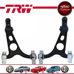 KIT 2 BRACCI SOSPENSIONE ANTERIORI INFERIORI - TRW - ORIGINALI ALFA 147 156 GT - Foto 1 di 1