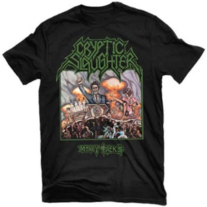 CRYPTIC SLAUGHTER Money Talks T-Shirt NEW! Relapse Records TS4321 - Picture 1 of 1