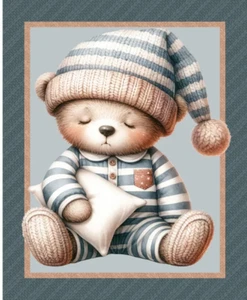 Bed Buds Panel, Bear New by Devonstone 90 x 110cm - Picture 1 of 2