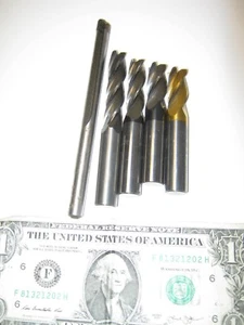 Lot of 5 Misc. Drill Bits   1/2"  and 3/8"  - Picture 1 of 2