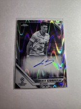 2021-22 Topps Chrome UEFA Champions League DOMINIK SZOBOSZLAI Raywave Auto SP