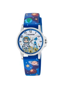 Calypso Bambini Acciaio Inox Analogico Quarzo Blu Cinturino IN Plastica K5790/3 - Foto 1 di 1