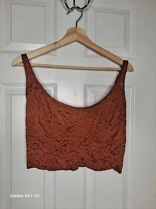 Intimately Free People Lace Crop Top Size Large - Picture 1 of 7