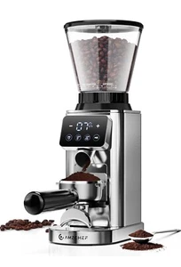 Molinillo de café AMZCHEF, molinillo de granos para uso doméstico con plata precisa - Imagen 1 de 11
