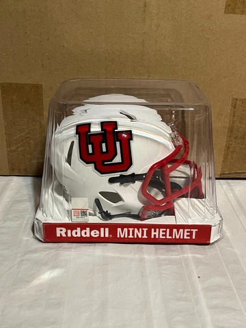 Utah Utes NCAA Riddell Speed White Throwback Alternate Mini Helmet Cover