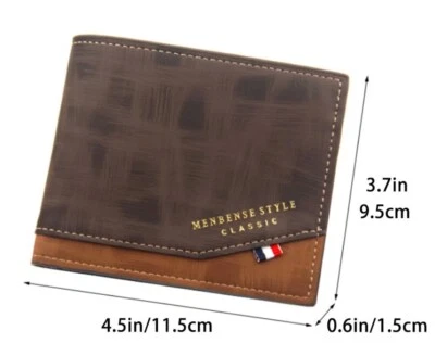 Portefeuille en Cuir de Grande Capacité pour Hommes - Fentes multiples - Vintage - Photo 1/4