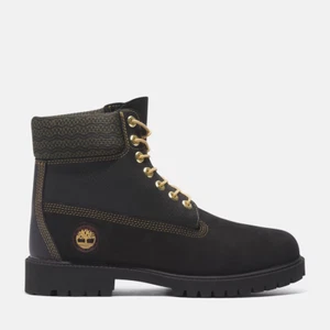 Timberland Heritage TB0A28MBEQ4 Stivali Uomo Pelle Nero 6 Pollici Stringati Impermeabili - Foto 1 di 88