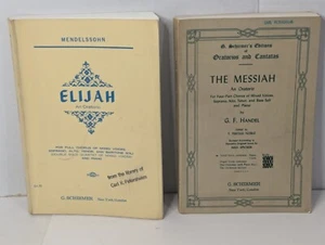 Lot Of 2 Vintage Choral Piano Score Sheet Music Books - Picture 1 of 6