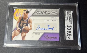 2015-16 Panini Prestige Jerry West Auto Stars Of The NBA/25 SGC 9.5/10 Lakers - Foto 1 di 2