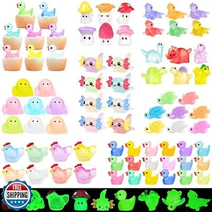 Feivando 120 Pezzi Mini Animali Luminosi in Resina Brillano al Buio Piccolo Ti - Foto 1 di 5