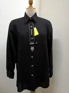 Trachten-Bluse-Langarm-Damen, Gr. 38-40, Orbgis TRACHTEN, Knopfleiste mit Rigel - Bild 1 von 6